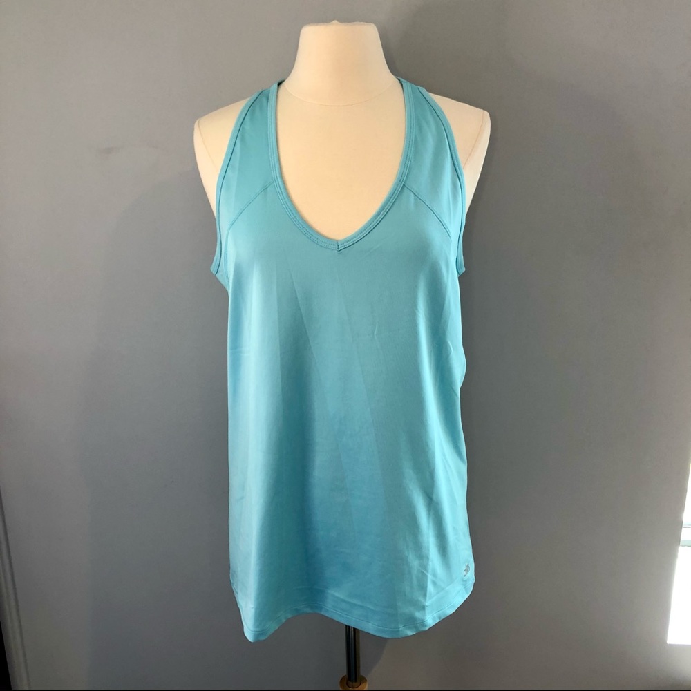 ✨3/$30 ALO Yoga Teal Razorback Workout Tank - Picture 2 of 7